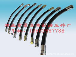 河北省景縣密封液壓件廠高中低壓橡膠管及管件產品概覽